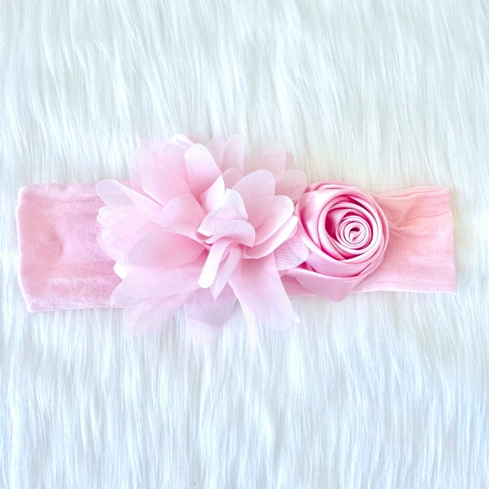 SATIN ROSE HEADBAND - Picture 5 of 6